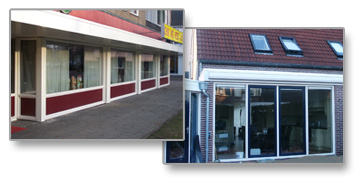 Een aanbouw en een tuinkamer